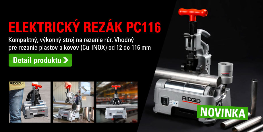 RIDGID elektrický rezák na rúry PC 116,