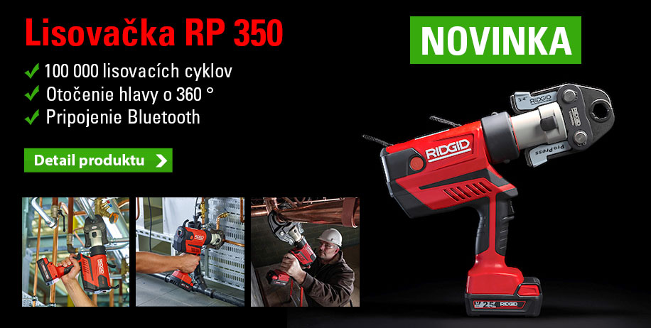 RIDGID Lisovačka RP 350-C (Sieť 230V) + 3x čeľust